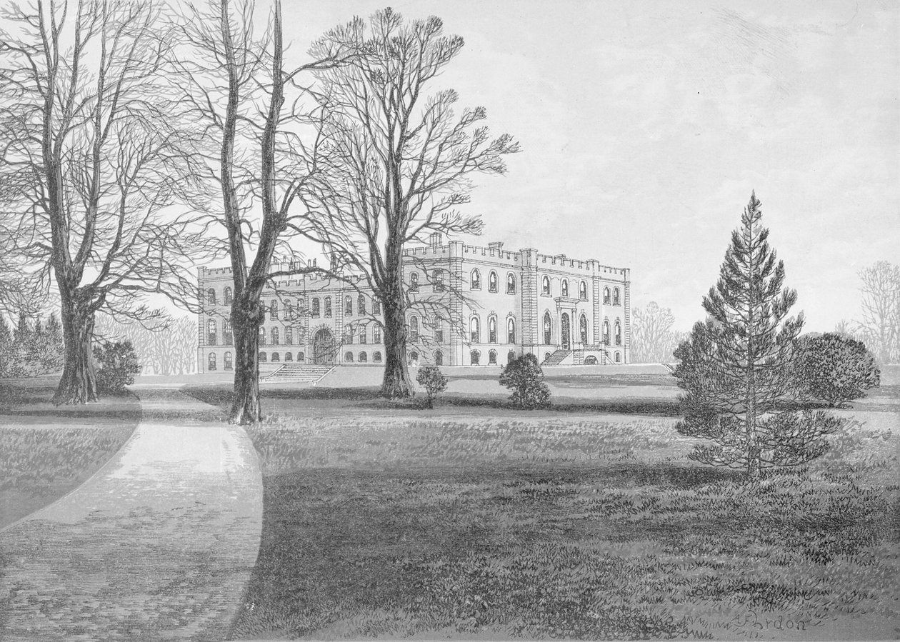 Zamek Kimbolton, 1880 autorstwa English School