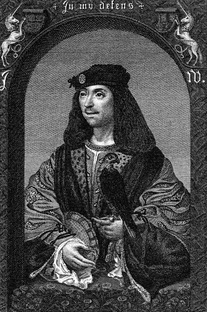 Król Jakub IV Szkocji, 1796 autorstwa English School