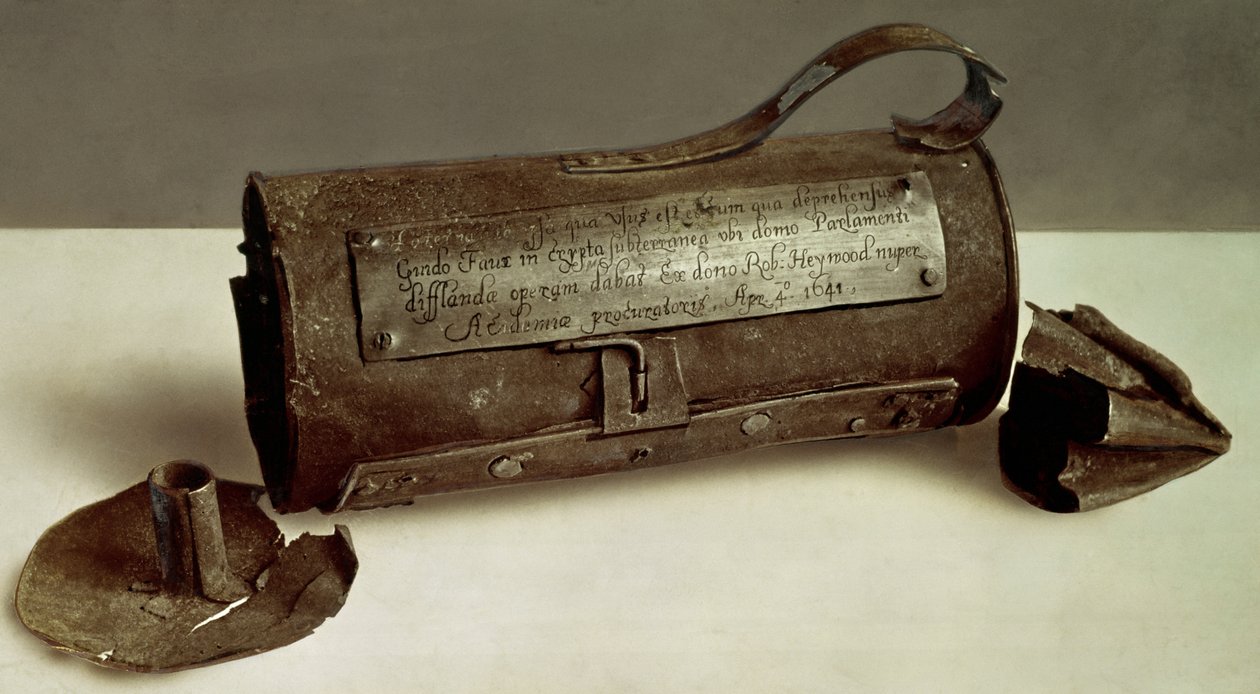 Latarnia należąca do Guya Fawkesa (1570-1606) (metalowa) (patrz także 114297) autorstwa English School