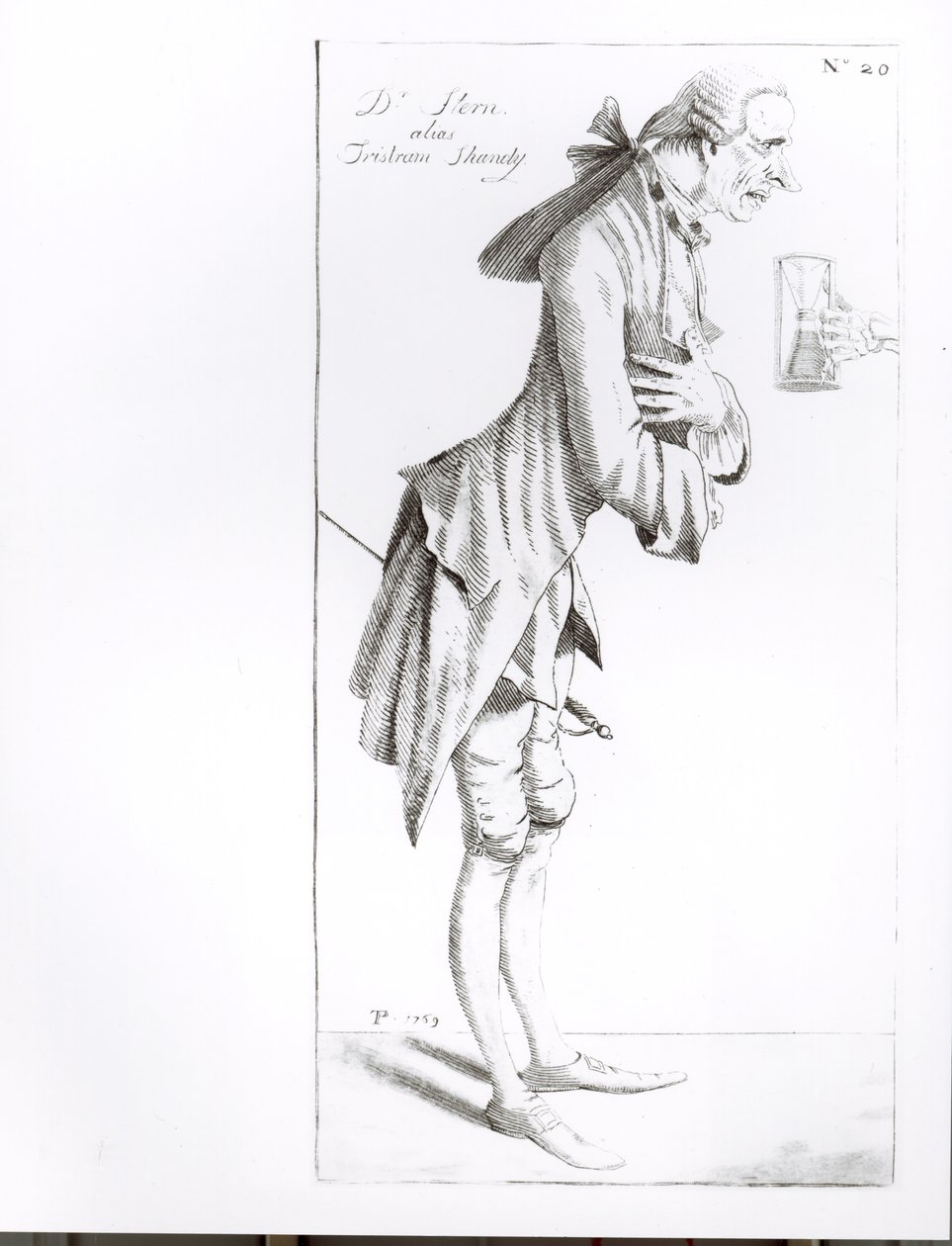 Laurence Sterne (1713-68) autorstwa English School