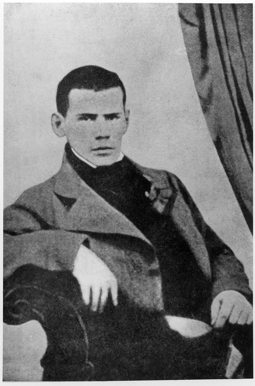 Lew Nikołajewicz Tołstoj (1828-1910) jako student autorstwa English School