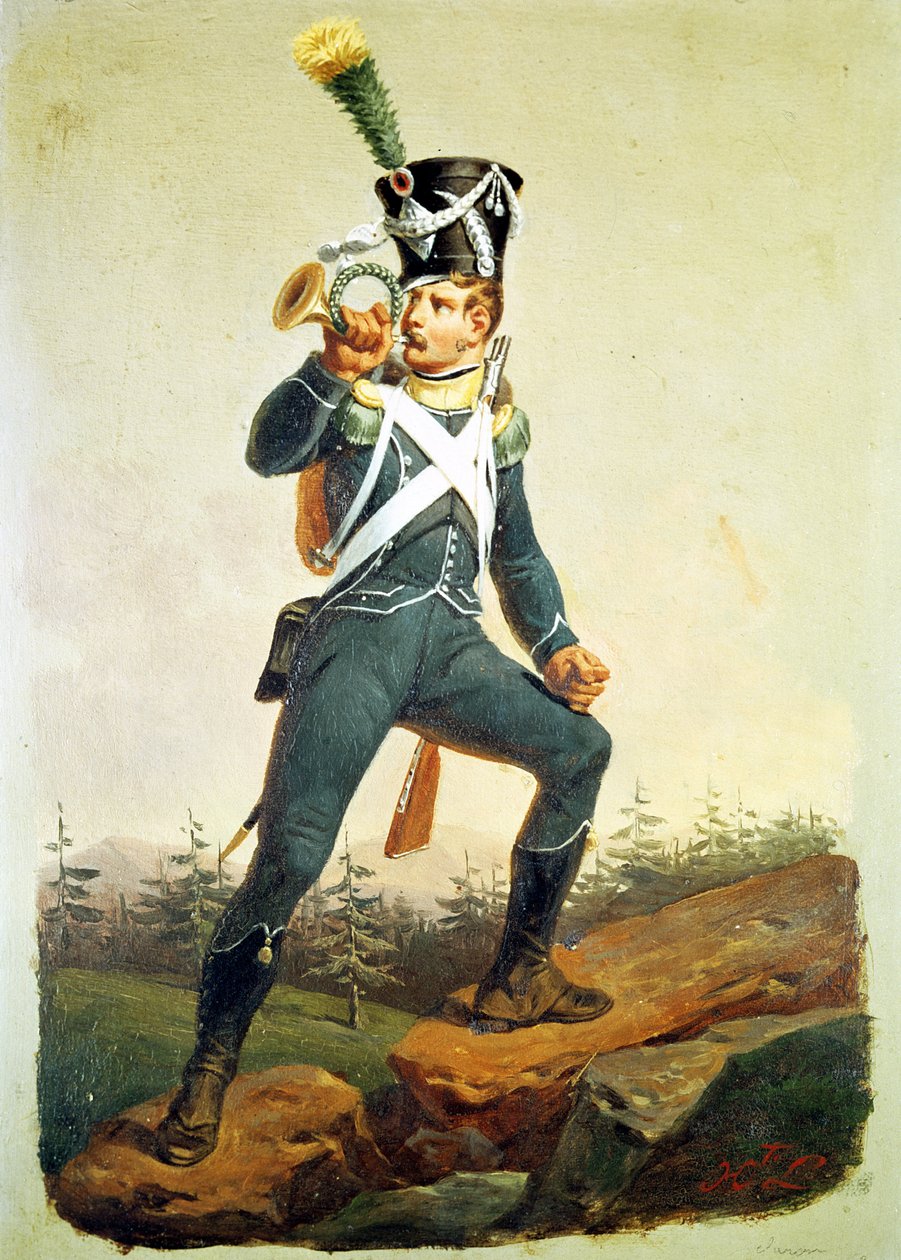 Chorąży Lekkiej Piechoty, 1811 autorstwa English School