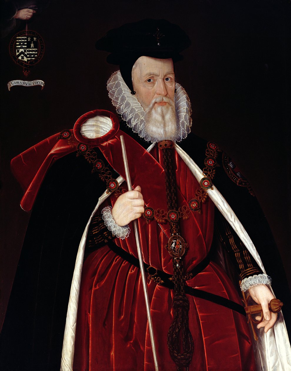 Lord Burghley (1520-98) autorstwa English School