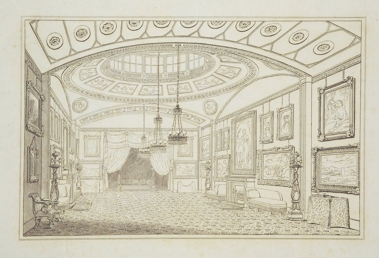 Galeria brytyjska Lord De Tableys przy Hill Street, 1818 autorstwa English School