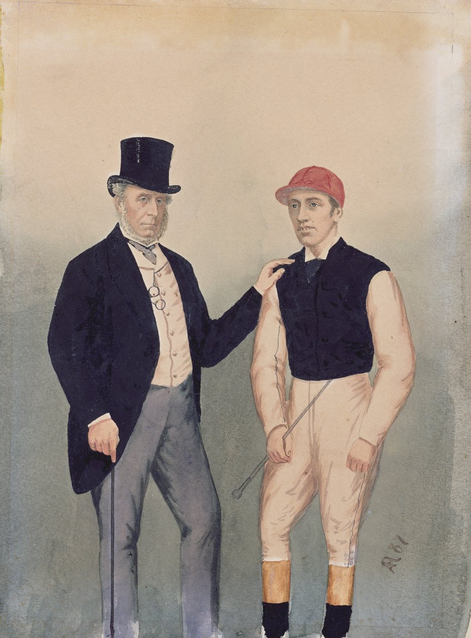 Lord Falmouth i Fred Archer (1857-86) autorstwa English School