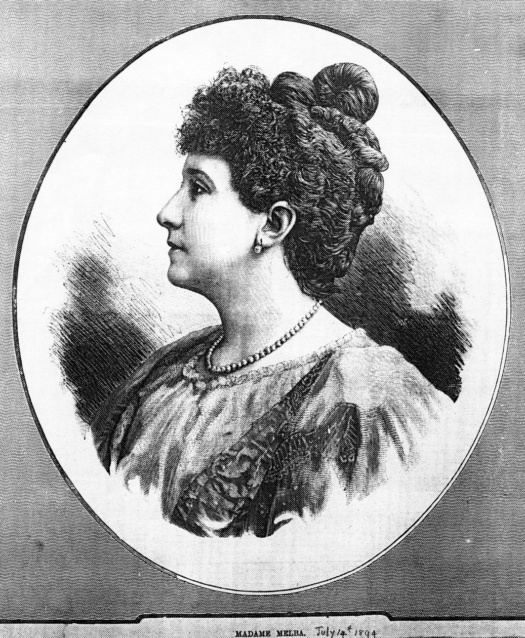 Madame Melba, 1894 autorstwa English School