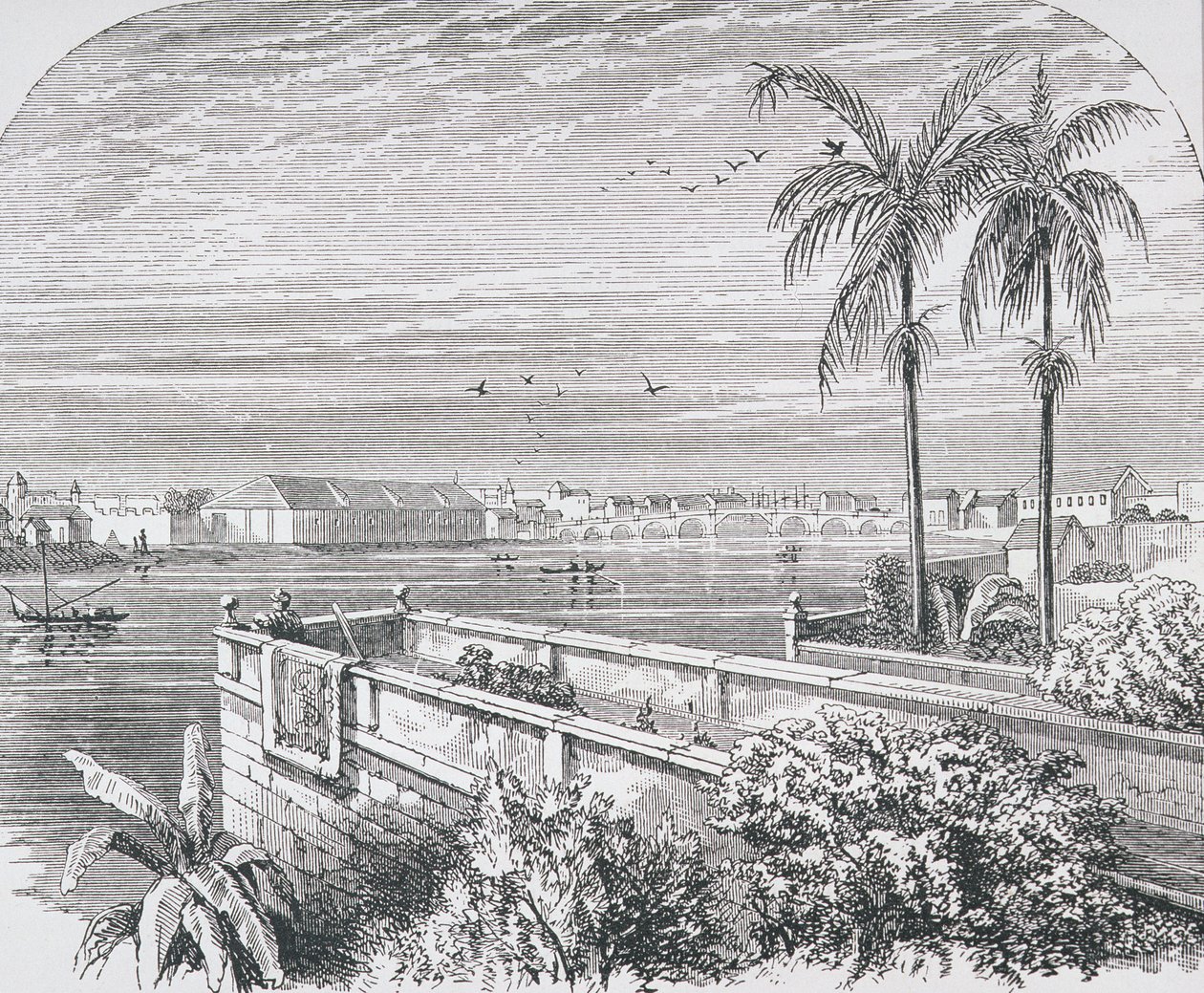 Manila, Filipiny, z „Galerii Geografii” ks. Thomasa Milnera, wydana ok. 1880 r. autorstwa English School