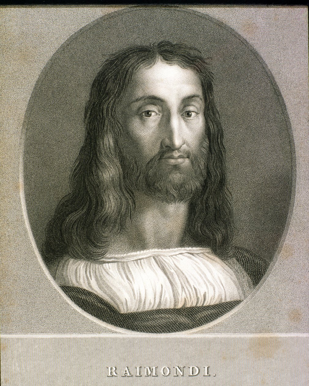 Marcantonio Raimondi (ok.1480-ok.1534) z „Galerii Portretów”, wydanej w 1833 r. autorstwa English School