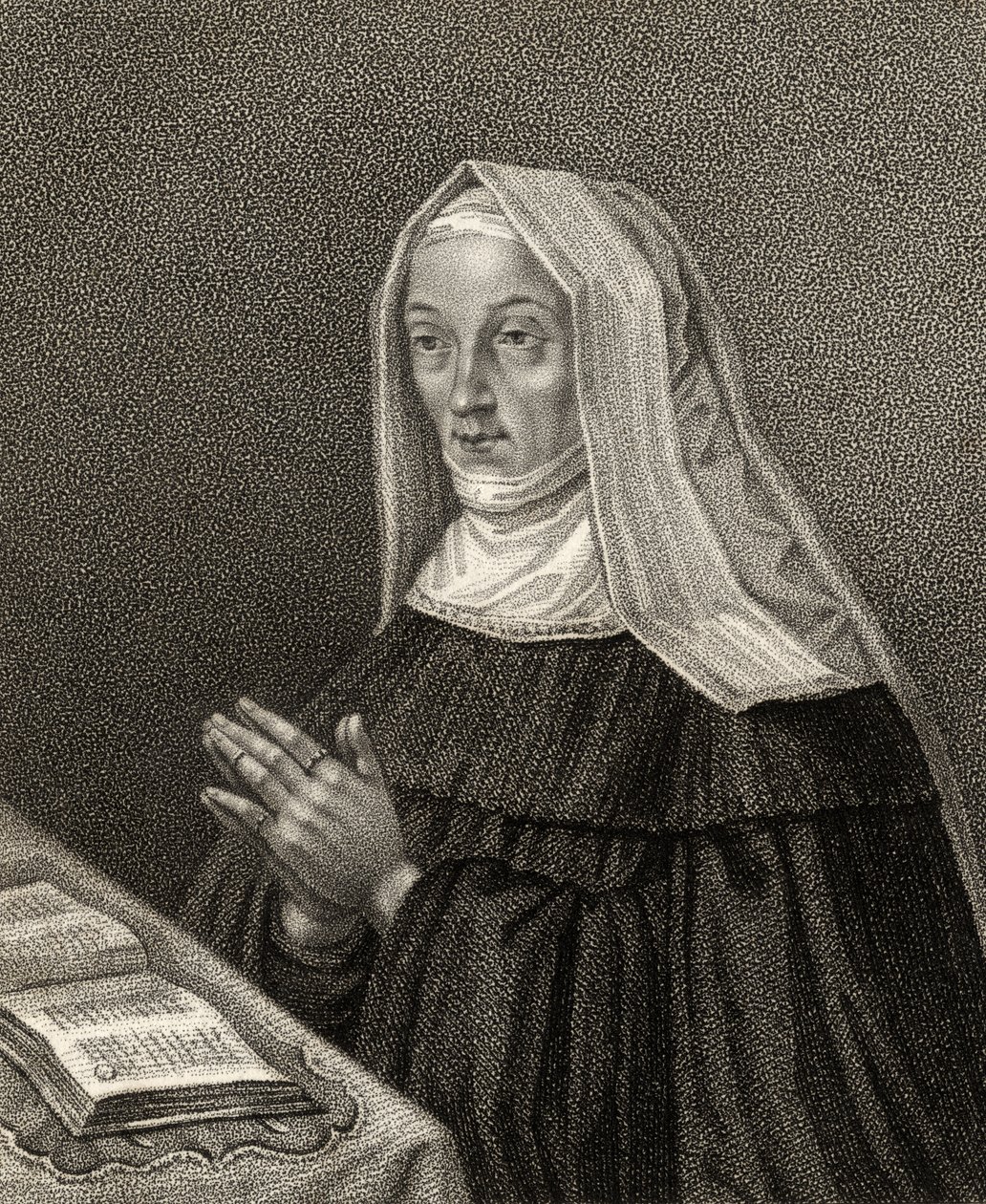 Margaret, hrabina Richmond i Derby, grawerowane przez Gerimię, z „Katalogu autorów królewskich i szlachetnych”, opublikowanego w 1806 r. autorstwa English School
