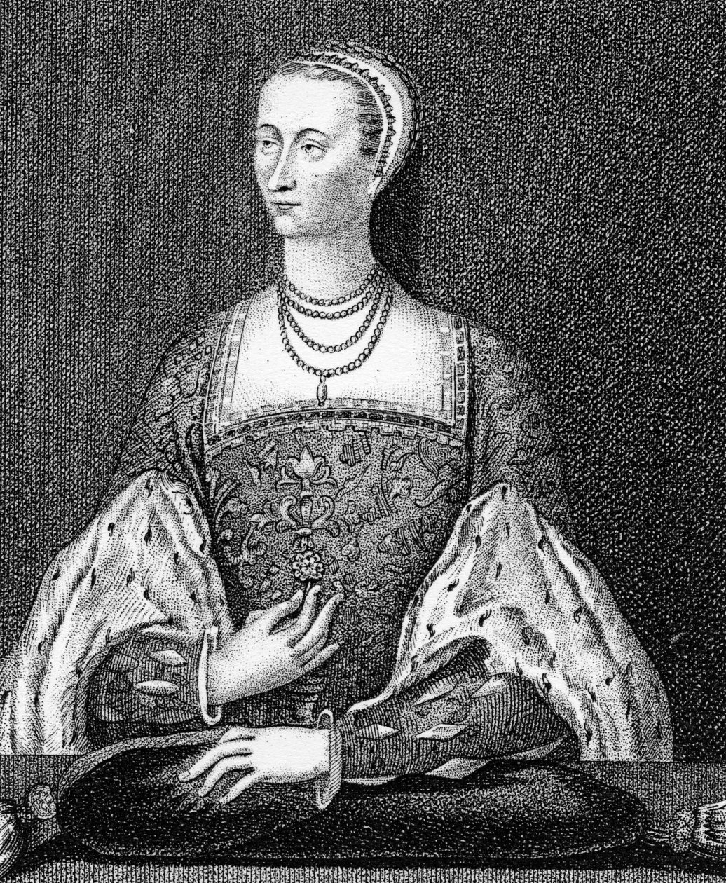 Mary of Guise, ilustracja z „Iconographia Scotia, czyli portrety wybitnych osobistości Szkocji” Johna Pinkertona, 1794 autorstwa English School
