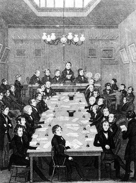 Posiedzenie Konwentu Narodowego, 1842 r. autorstwa English School