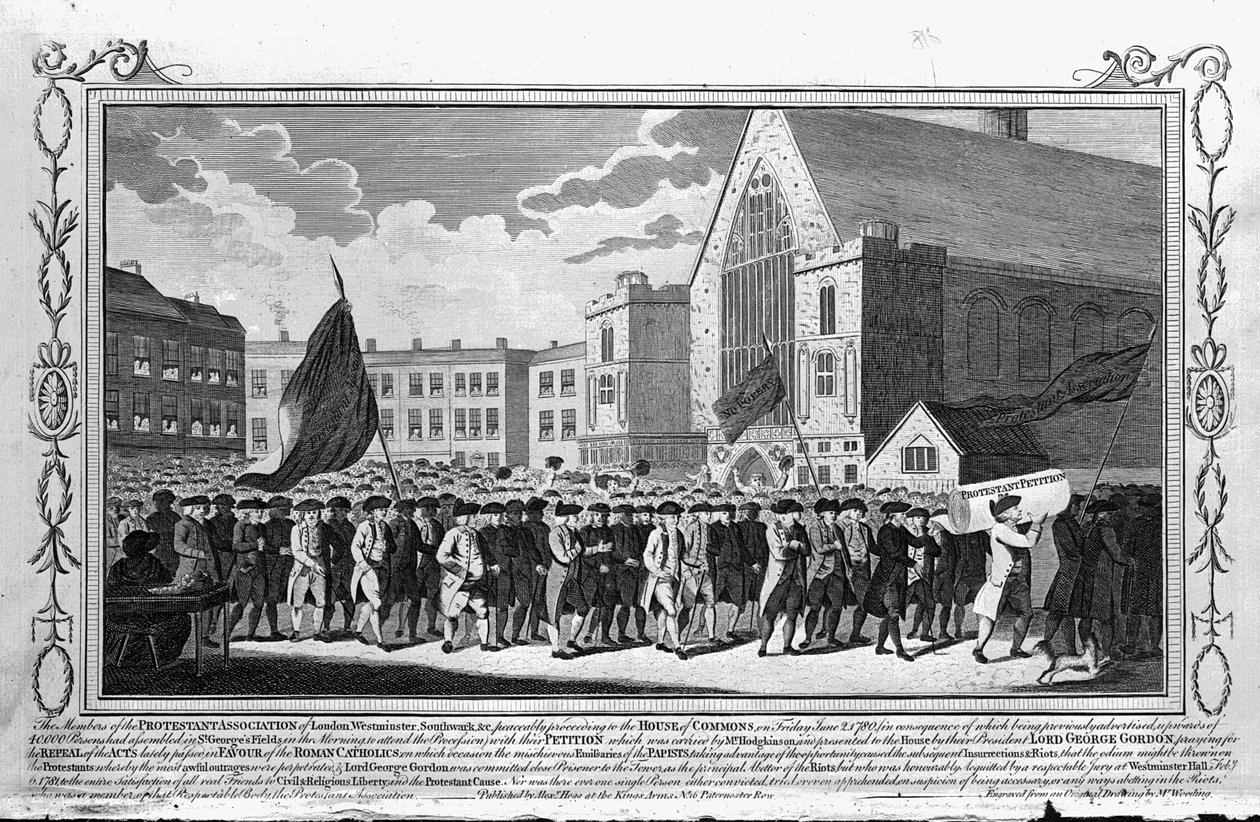 Petycje członków Stowarzyszenia Protestanckiego, 1718 autorstwa English School