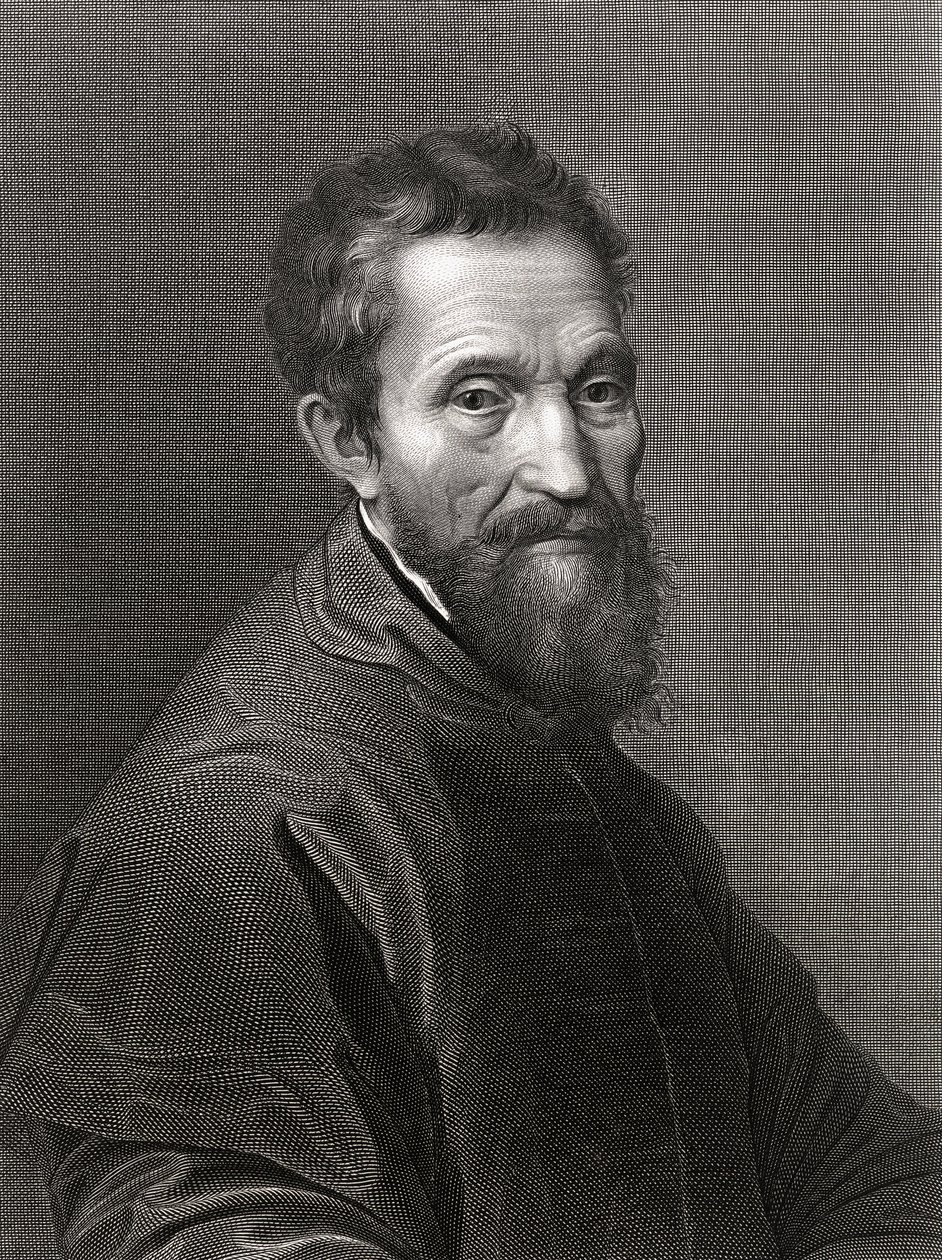 Michał Anioł Buonarroti (1475-1564) autorstwa English School