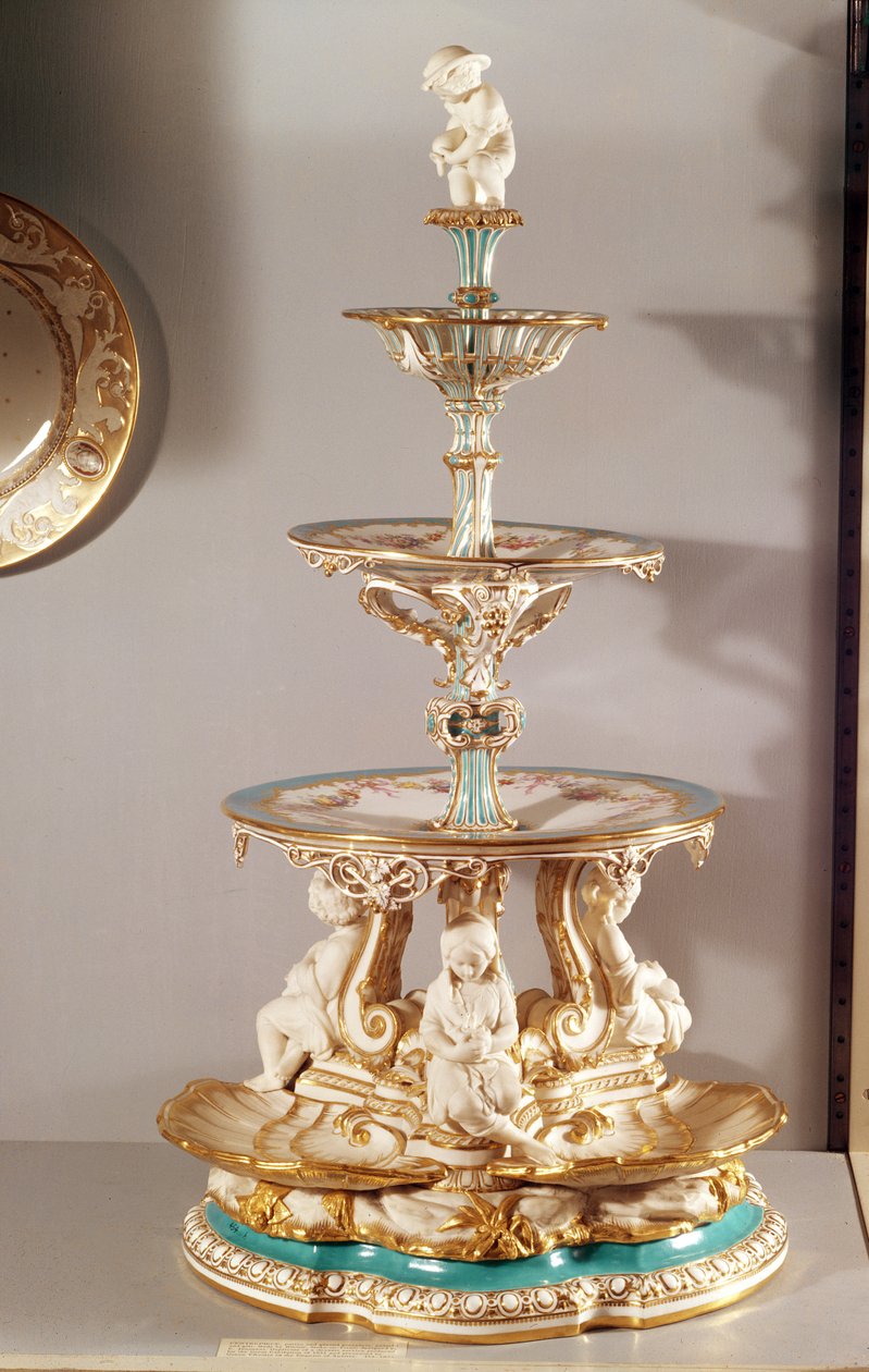 Element centralny stołu Minton, Jeannot, 1851 (ceramika) autorstwa English School