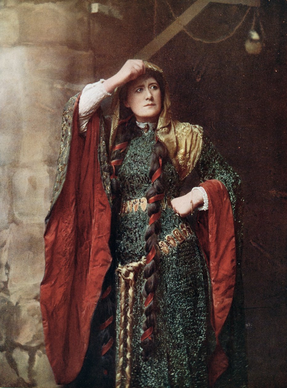 Miss Ellen Terry (1847-1928), z fotografii Window & Grove autorstwa English School