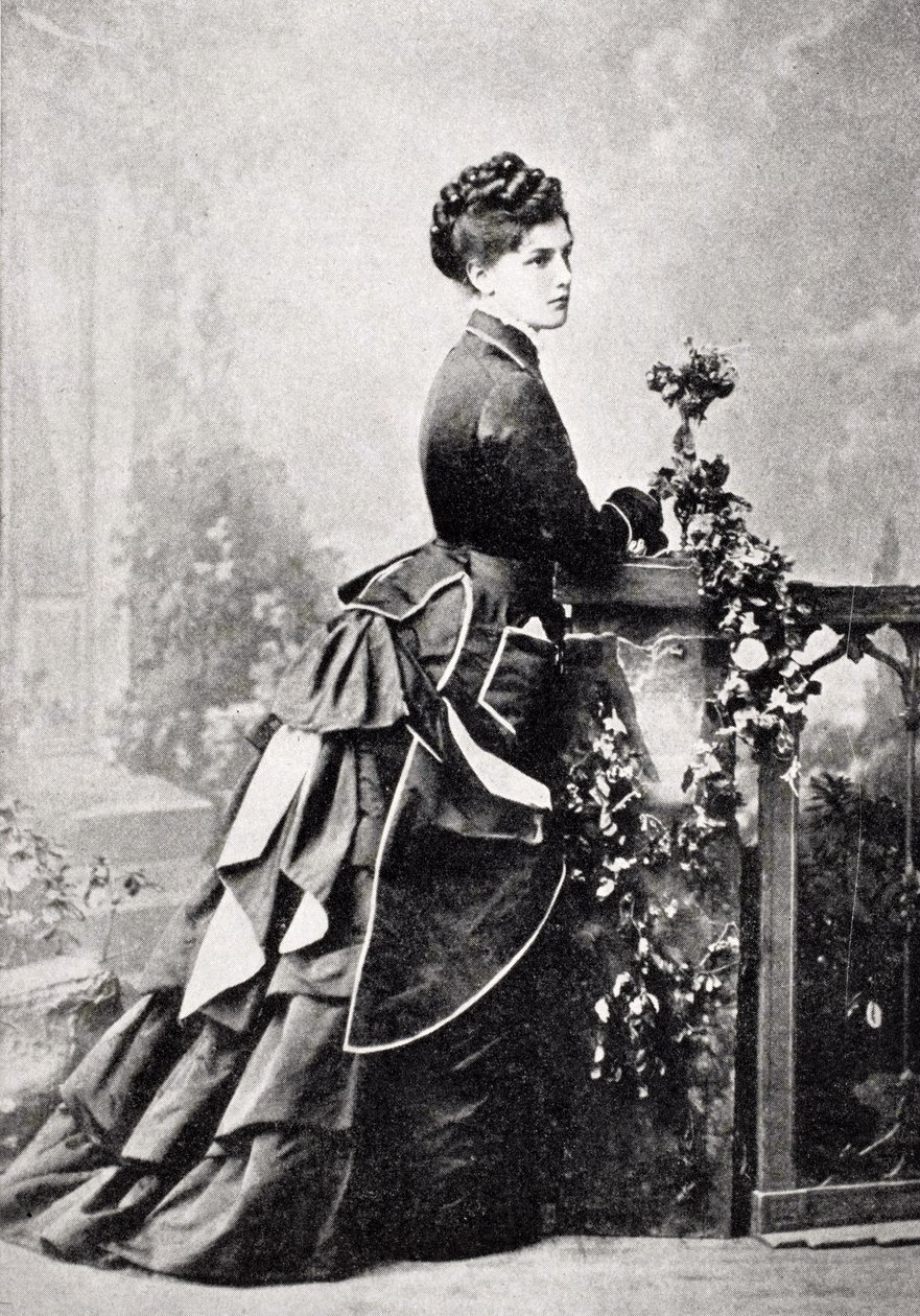 Panna Jennie Jerome, później lady Randolph Churchill, z „Komisji wędrującej Winstona S. Churchilla”, opublikowanej przez Scribner