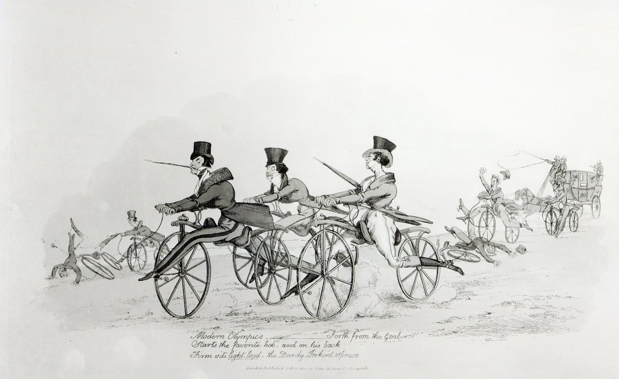 „Nowoczesne Igrzyska Olimpijskie”, ok. 1820 r. autorstwa English School