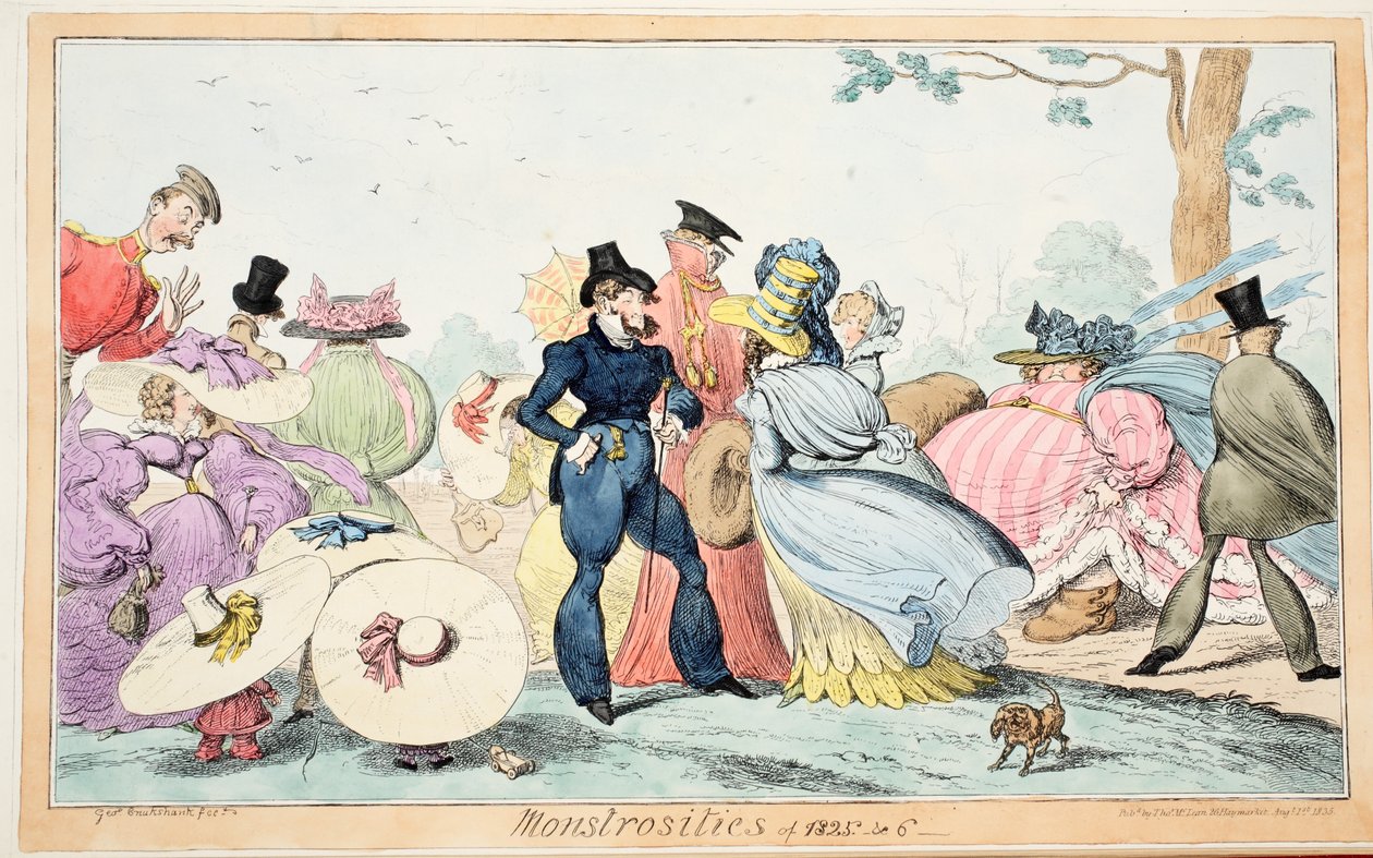Potworności 1825 i VI, wyd. 1835 (grawerowanie ręcznie kolorowane) autorstwa English School
