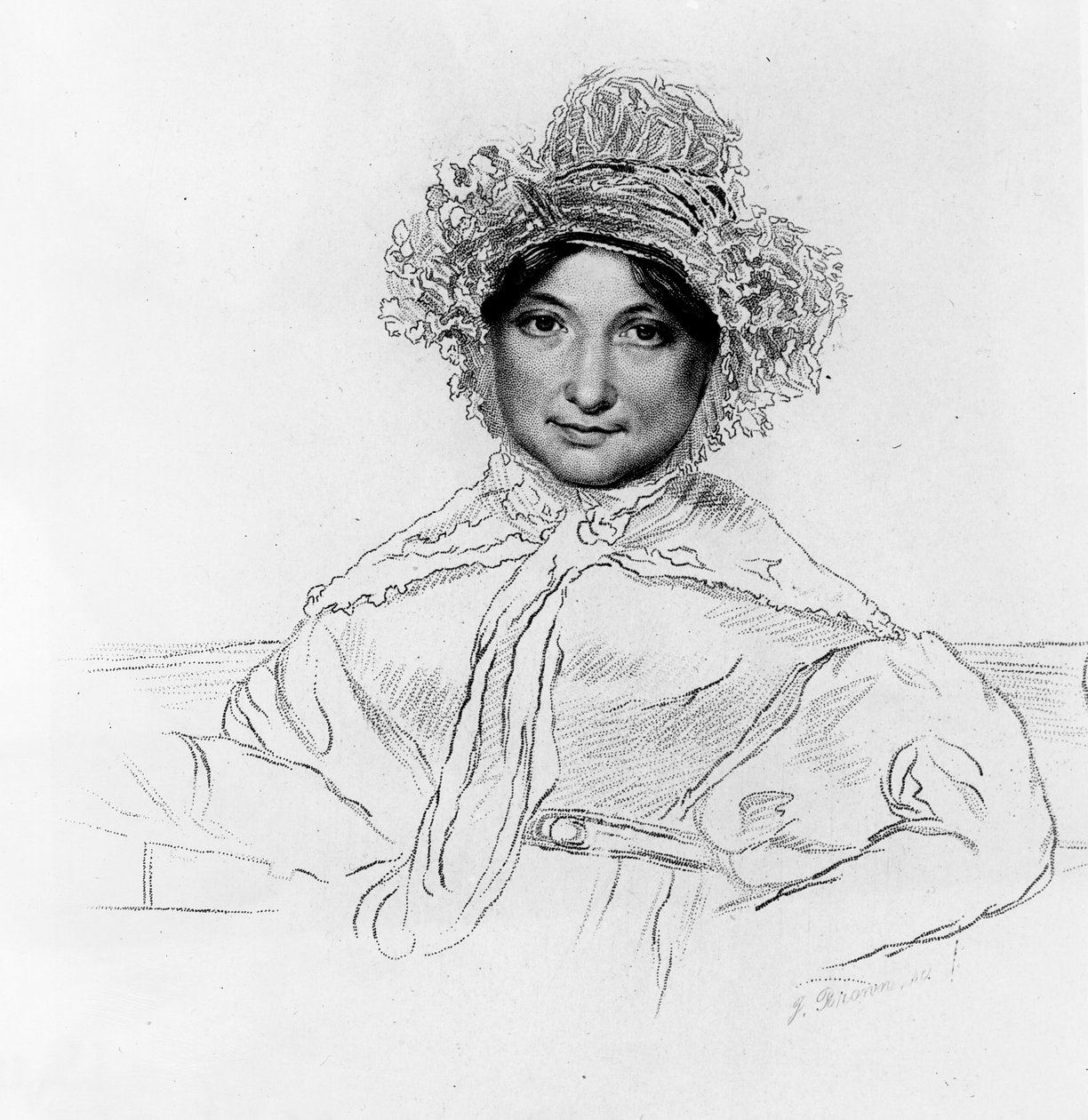 Mrs Frances Trollope, frontispis do „Jessie Phillips: A Tale of the Present Day” Frances Trollope, opublikowanej w 1843 r. (litografia) autorstwa English School