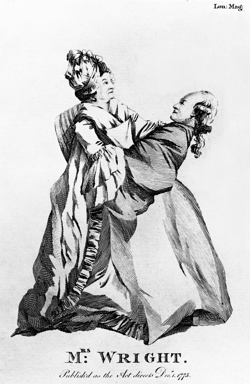 Pani Wright, opublikowana w „London Magazine”, 1775 autorstwa English School