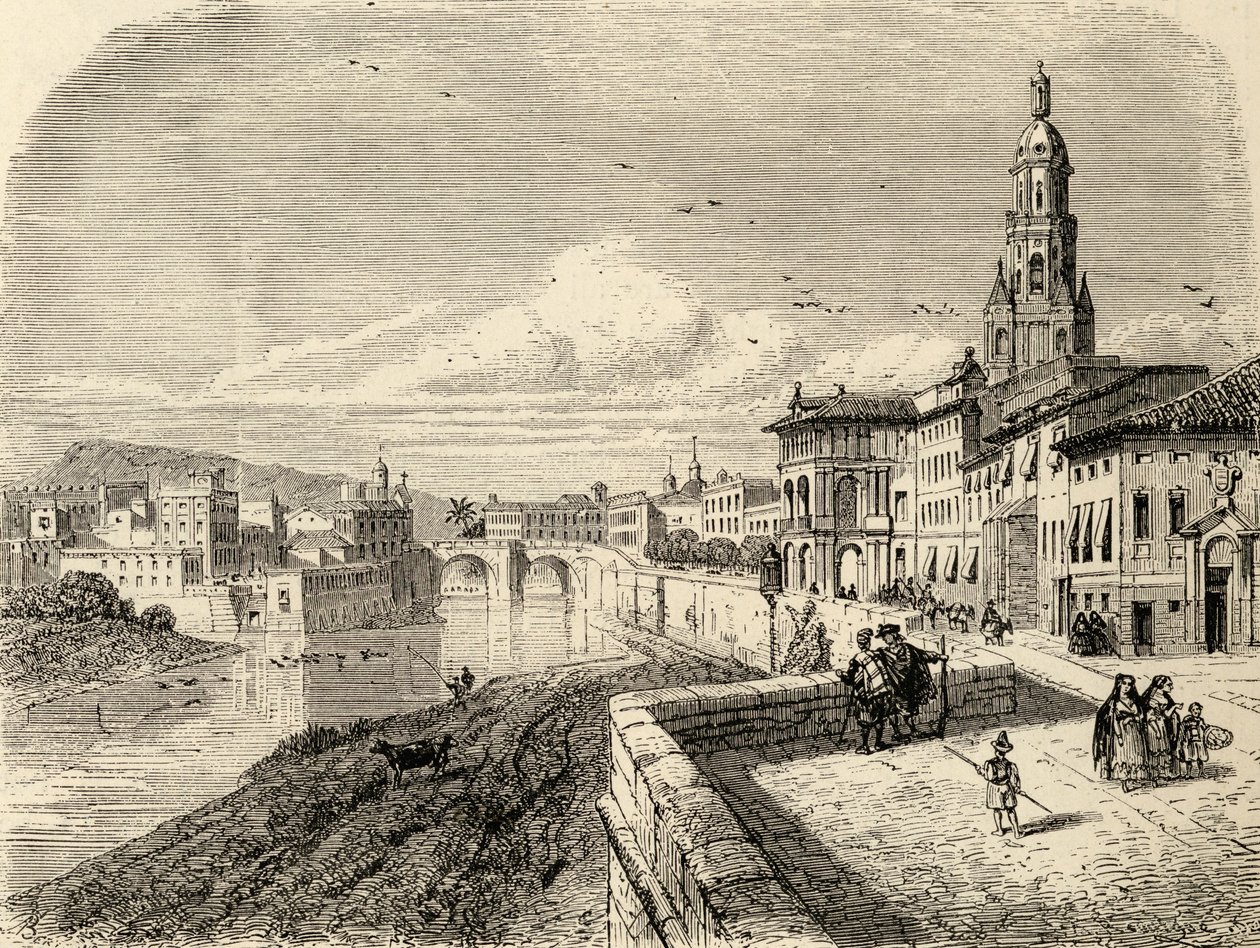 Murcia, Hiszpania, z „Spanish Pictures” wielebnego Samuela Manninga, opublikowanej w 1870 r. autorstwa English School
