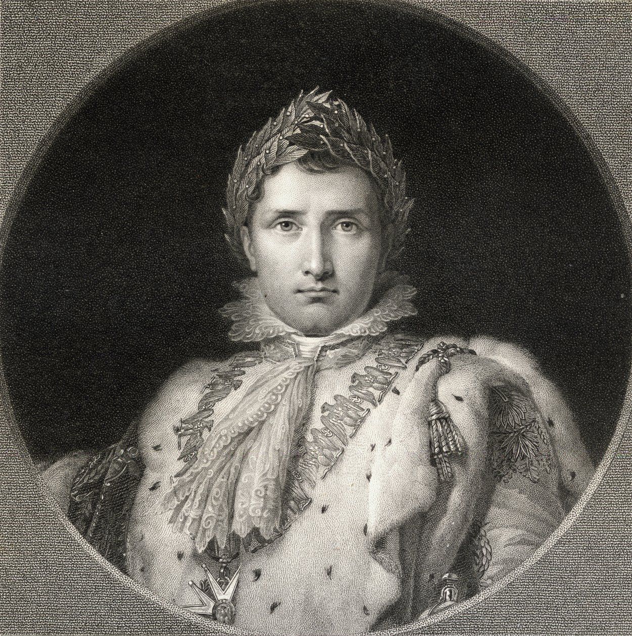 Napoleon Bonaparte (1769-1821) (cesarz Francji) z „Galerii Portretów”, wydanej w 1833 r. autorstwa English School