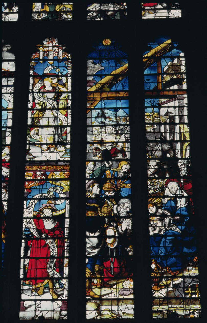 Szopka przedstawiająca Pokłon Trzech Króli, XVI w. autorstwa English School