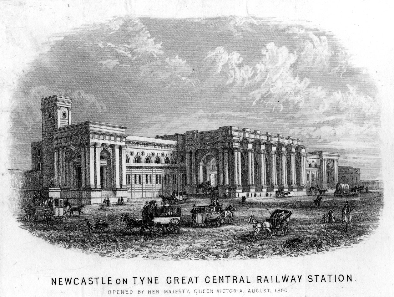 Dworzec kolejowy Newcastle-upon-Tyne Great Central autorstwa English School