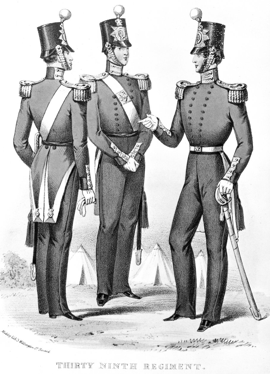 Stara 54 piechota (2 Batalion Dorset Regiment) początek XIX wieku autorstwa English School