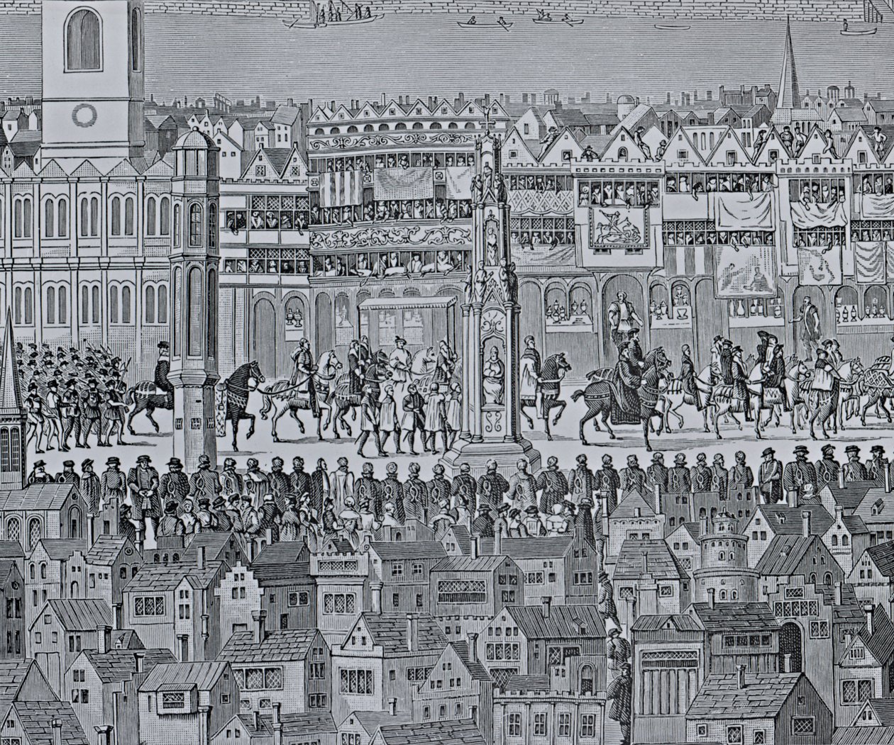 Część procesji koronacyjnej Edwarda VI, 1547 autorstwa English School