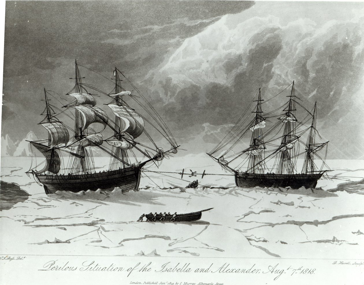 Niebezpieczna sytuacja Izabeli i Aleksandra, 7 sierpnia 1819 r. autorstwa English School