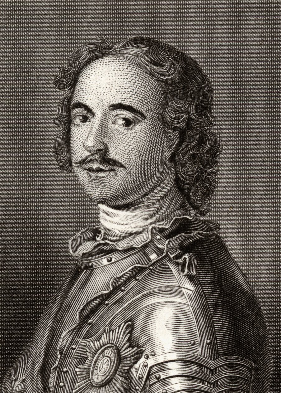 Piotr I (1672-1725) Piotr Wielki, car Rosji autorstwa English School