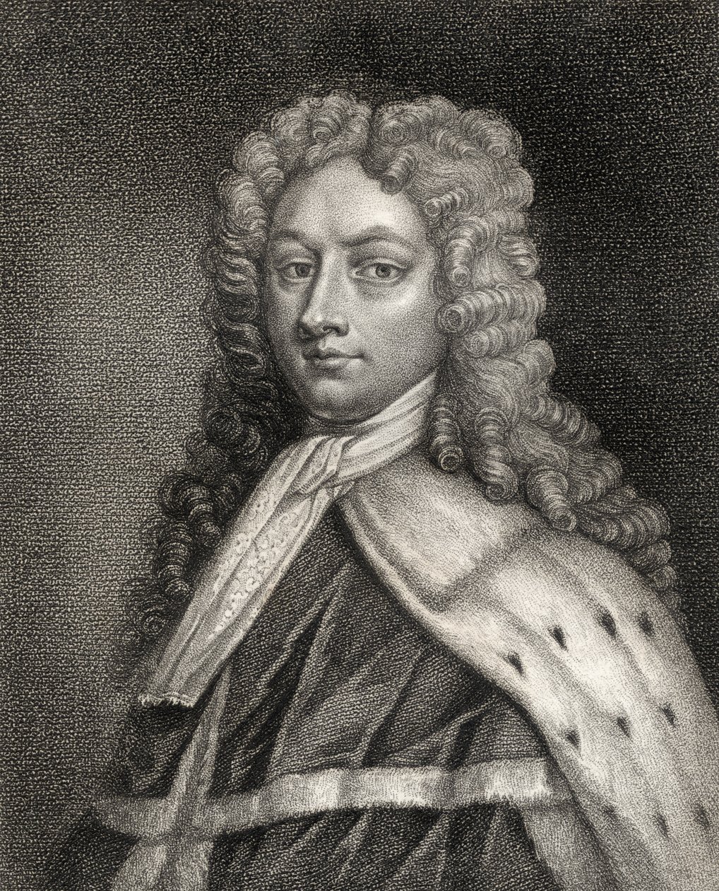 Philip Wharton, sztychowana przez Geremię, ilustracja z „Katalogu autorów królewskich i szlachetnych, tom IV”, wydanego w 1806 r. autorstwa English School