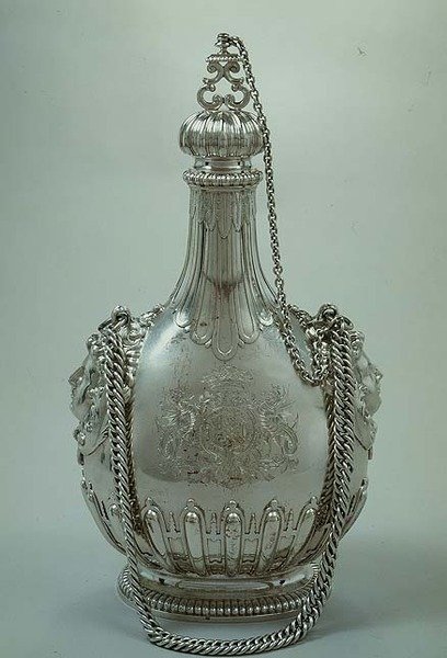 Kolba pielgrzyma z ramieniem Charlesa Churchilla, 1702 autorstwa English School