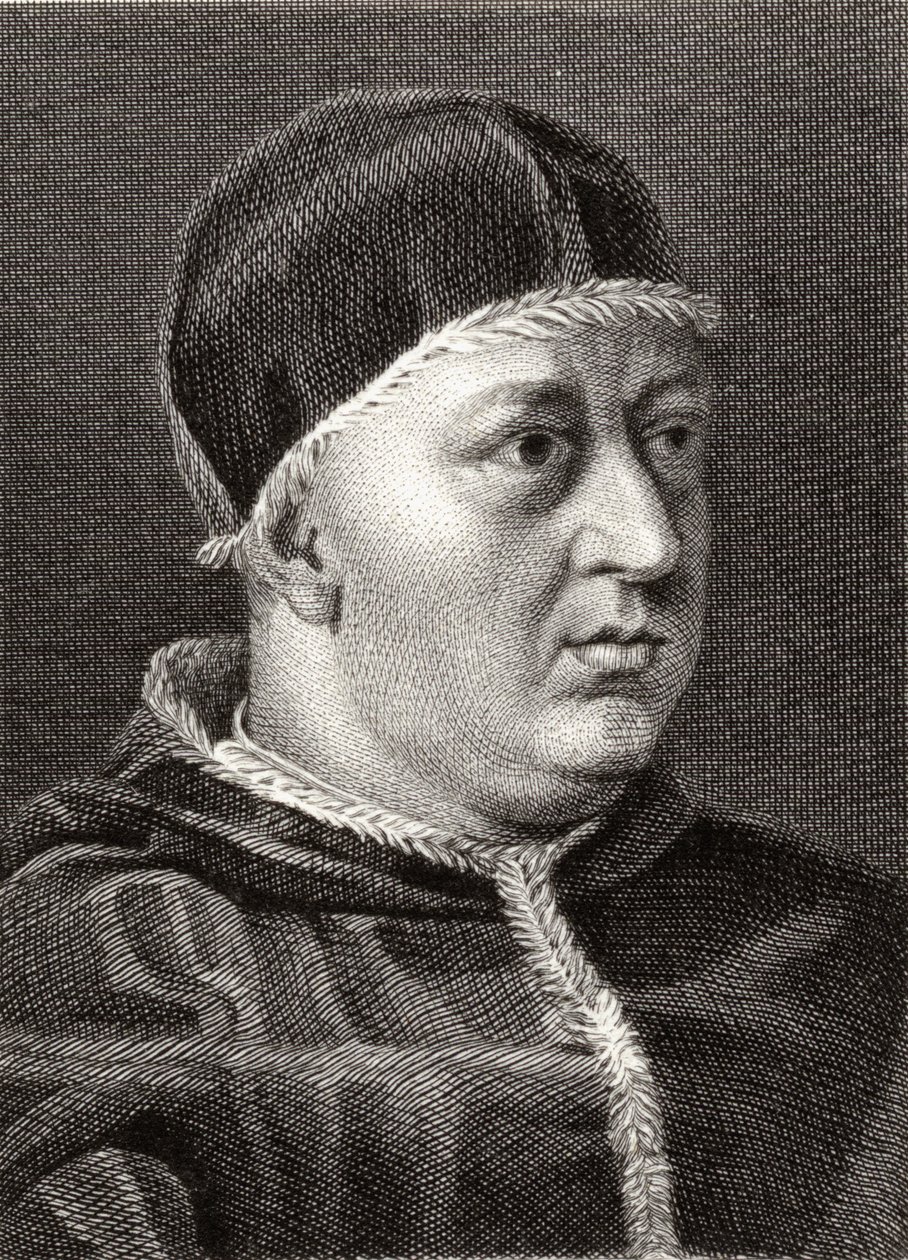 Papież Leon X (1475-1521) autorstwa English School