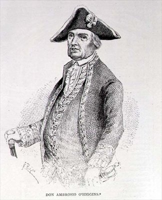 Portret Ambrosio OHigginsa, markiza Osorno (ok. 1720-1801) autorstwa English School