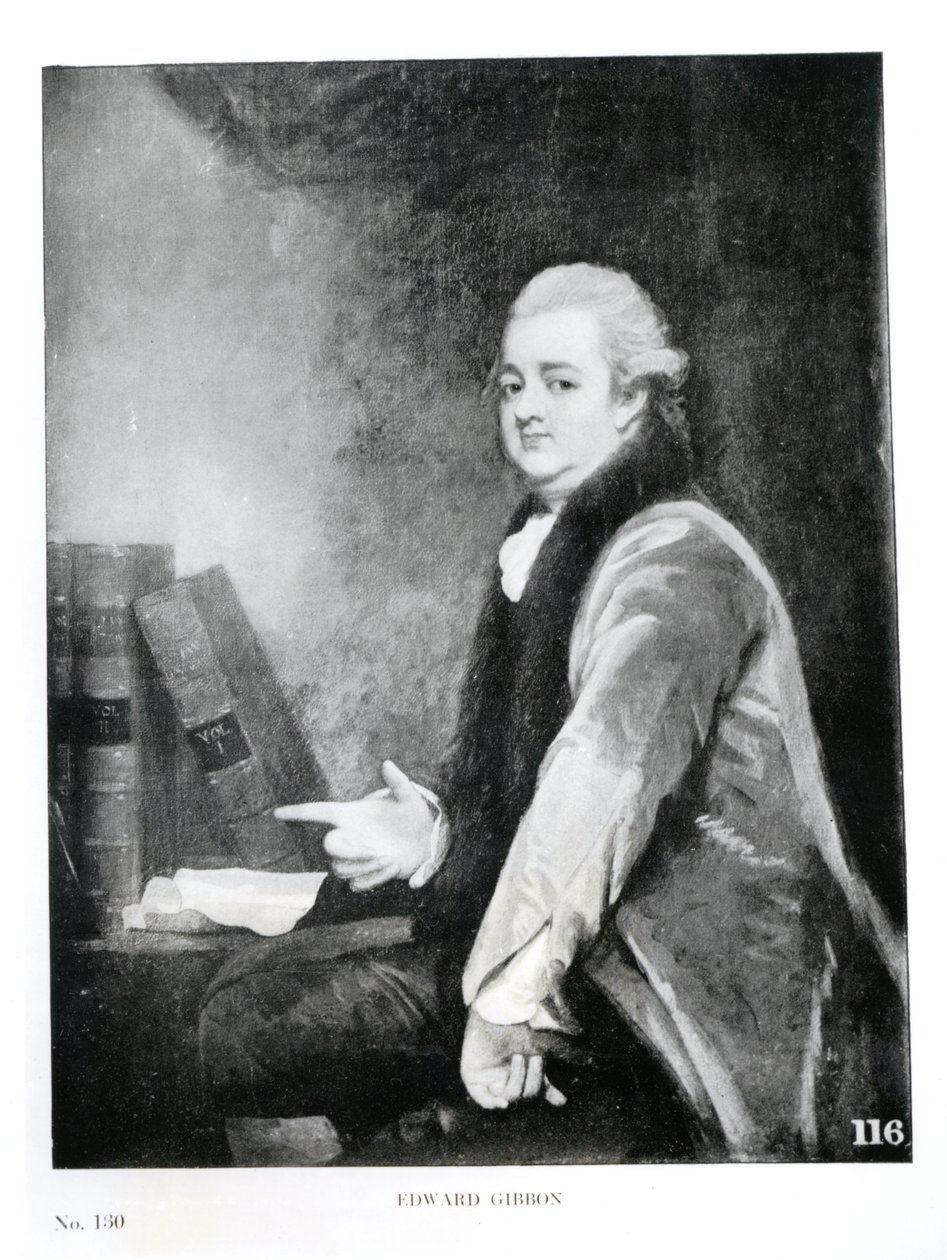 Portret Edwarda Gibbona (1737-94) autorstwa English School