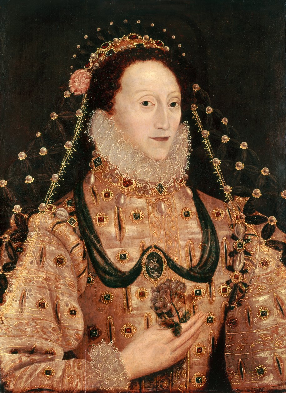 Portret Elżbiety I (1533-1603) ok. 1575-80 autorstwa English School