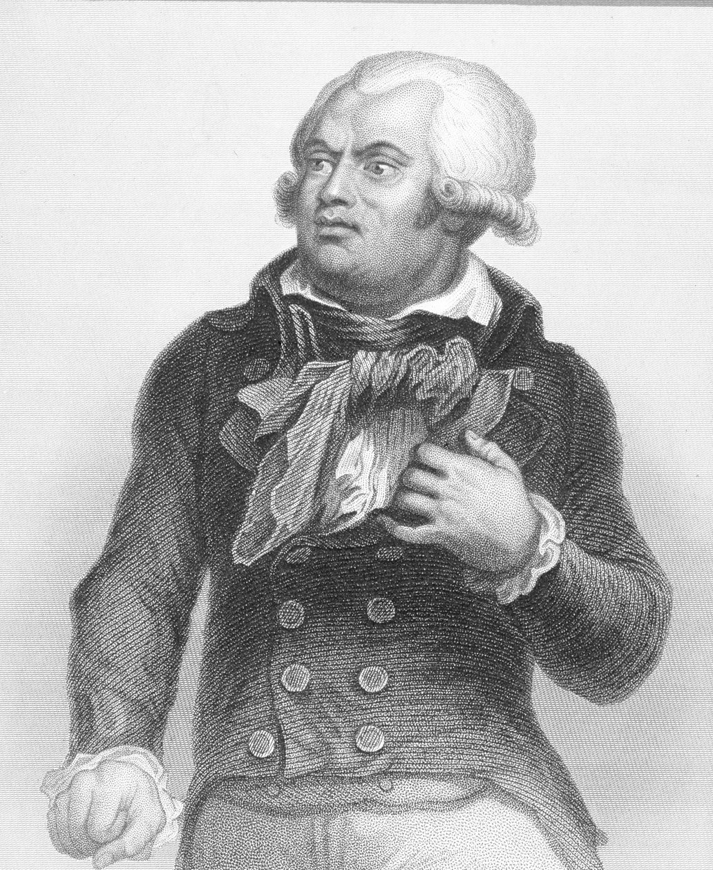 Portret Georgesa Dantona (1759-94) autorstwa English School