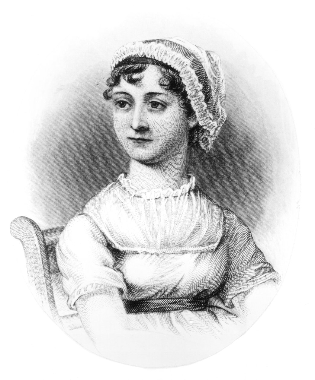 Portret Jane Austen (1775-1817) autorstwa English School