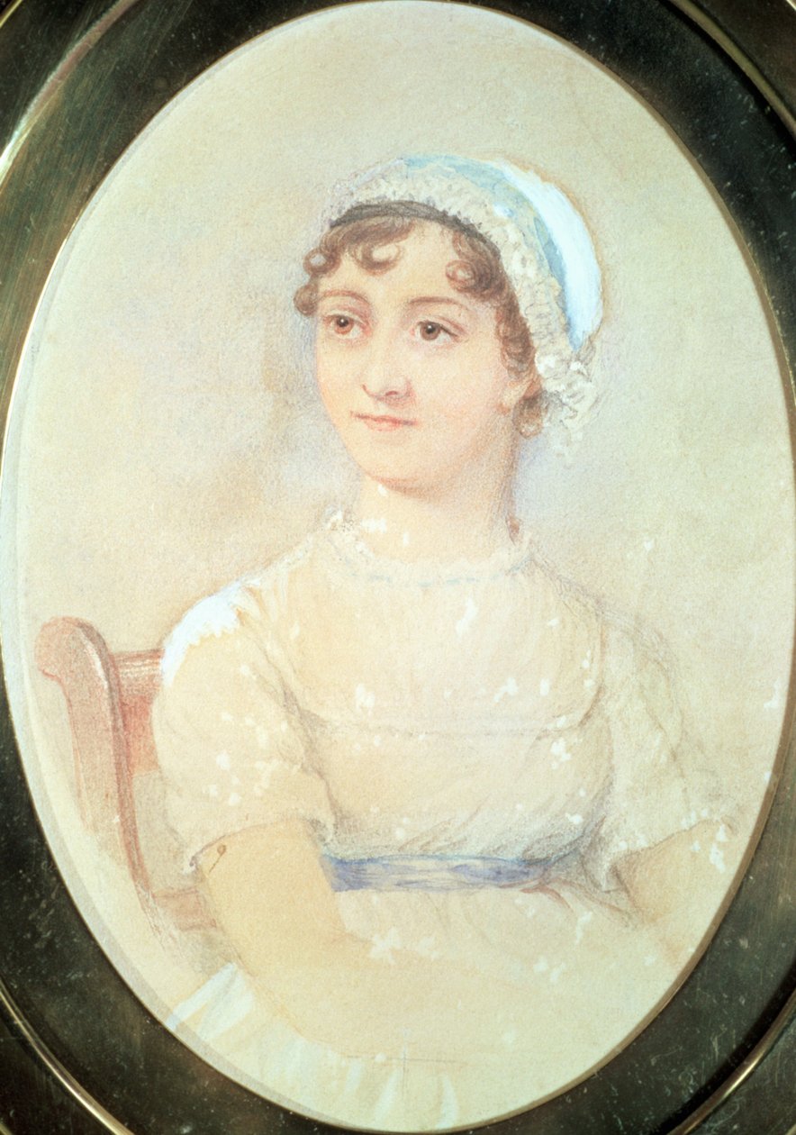 Portret Jane Austen (1775-1817) autorstwa English School