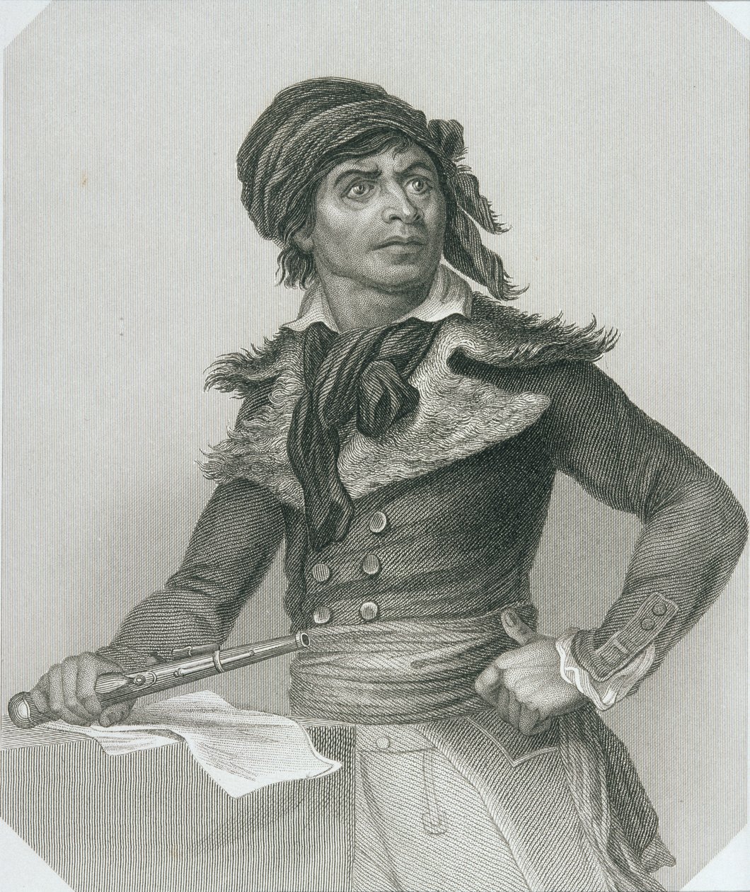 Portret Jean-Paula Marata (1743-93) autorstwa English School