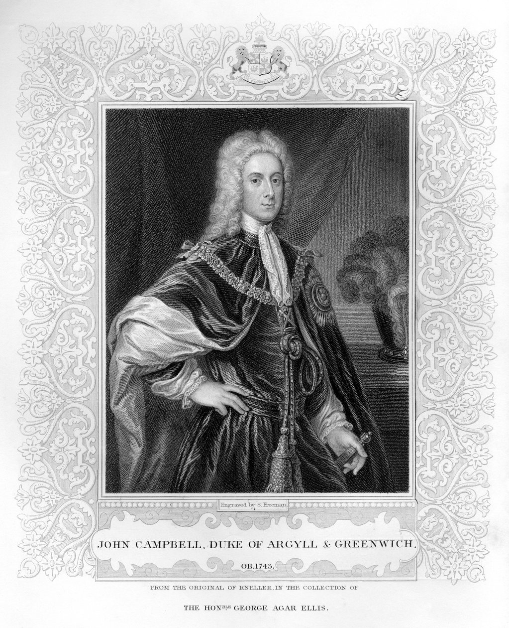 Portret Johna Campbella, księcia Argyll i Greenwich (być zdjęcie) autorstwa English School