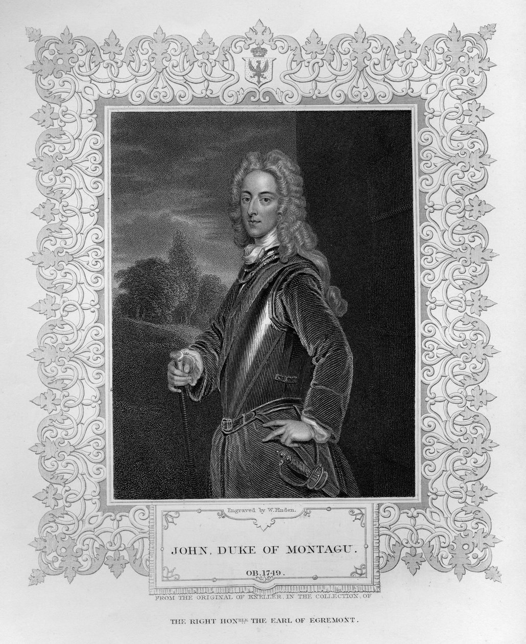 Portret Jana księcia Montagu autorstwa English School