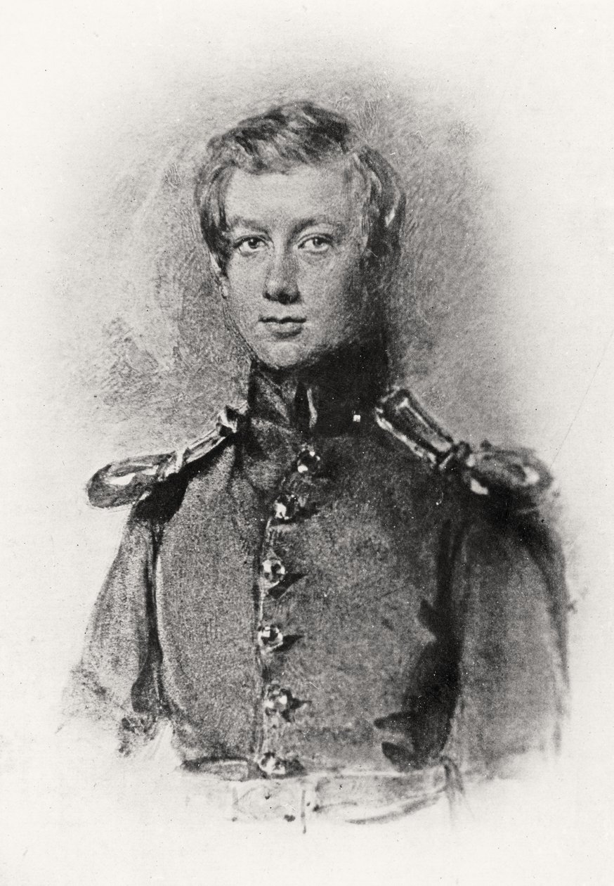 Portret Johna Hanninga Speke (1827-64) w wieku 17 autorstwa English School