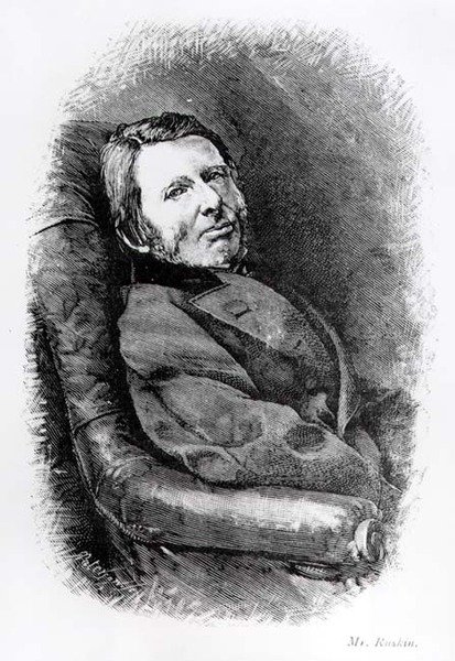 Portret Johna Ruskina (1819-1900) autorstwa English School