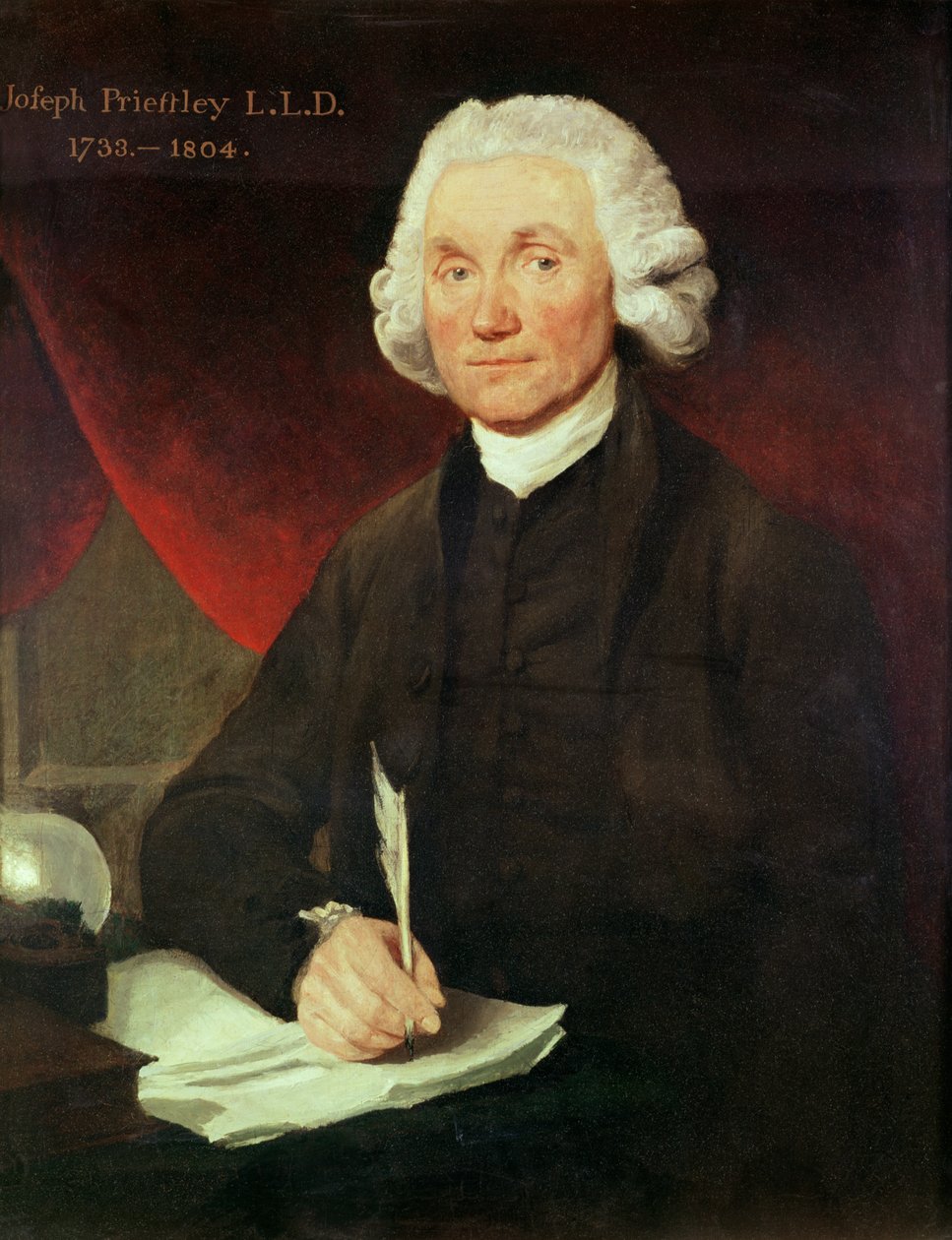 Portret Josepha Priestleya (1733-1804) autorstwa English School