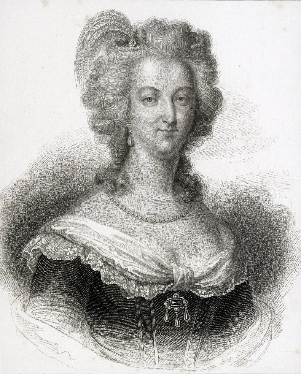 Portret Marii Antoniny (1755-93) autorstwa English School