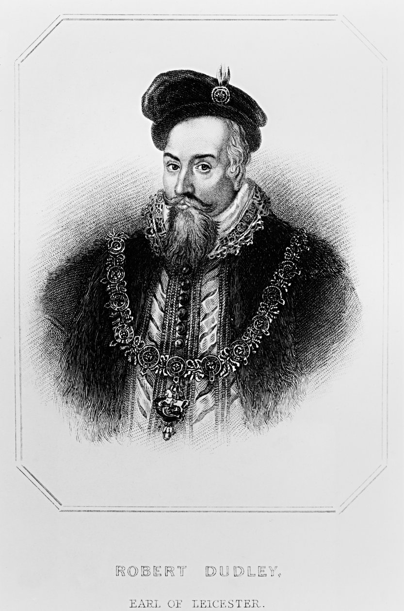 Portret Roberta Dudleya (1532-88) 1. hrabiego Leicester, z „Lodge