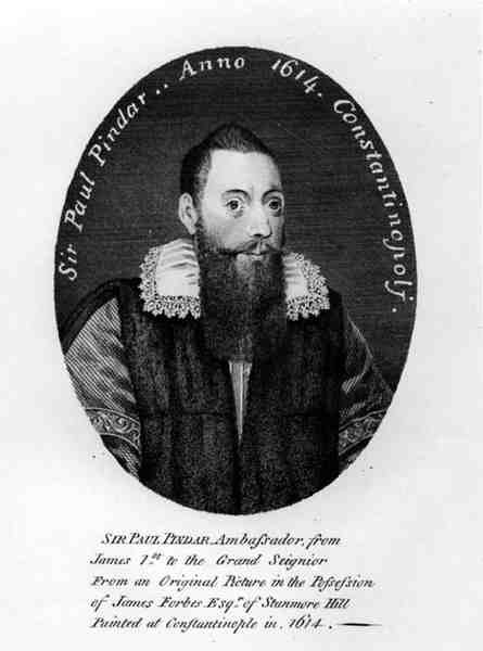 Portret sir Paula Pindara (ok. 1565-1650) 1614 autorstwa English School